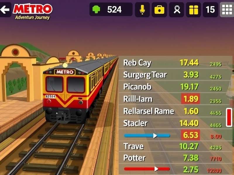Metro Adventure Jaipur Journey gameplay screenshot